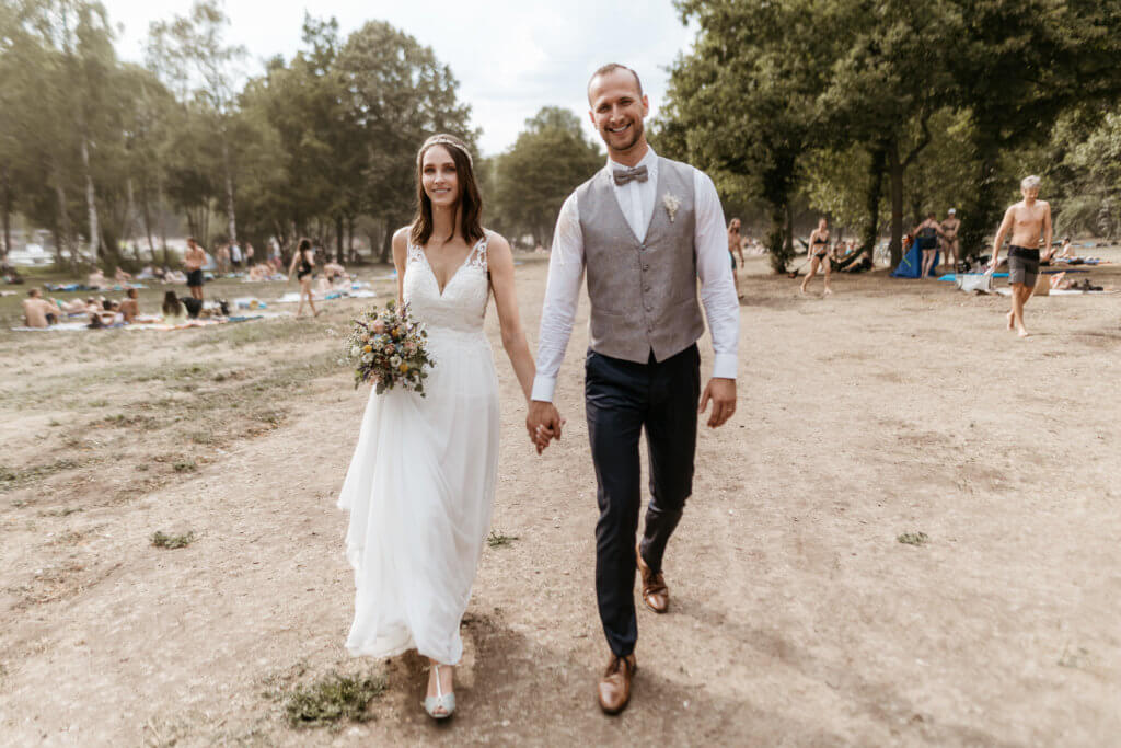 Hochzeitspaar am Bleibtreusee