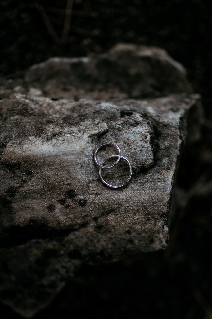 two rings on a rock