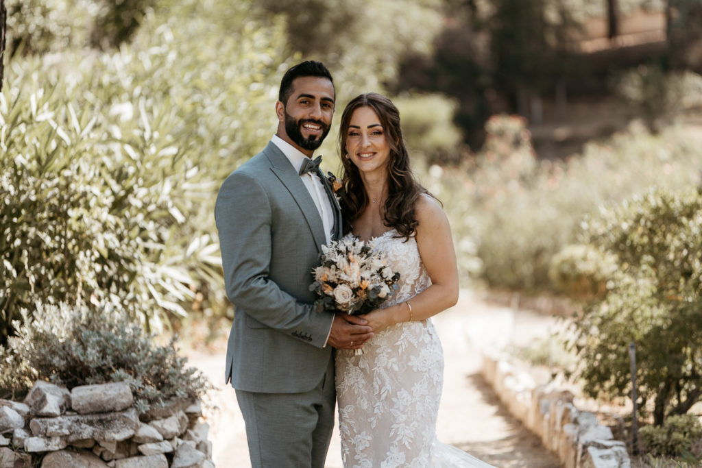 a man and woman posing for a picture