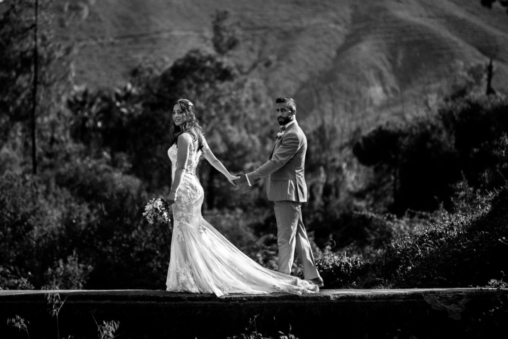 a man and woman holding hands